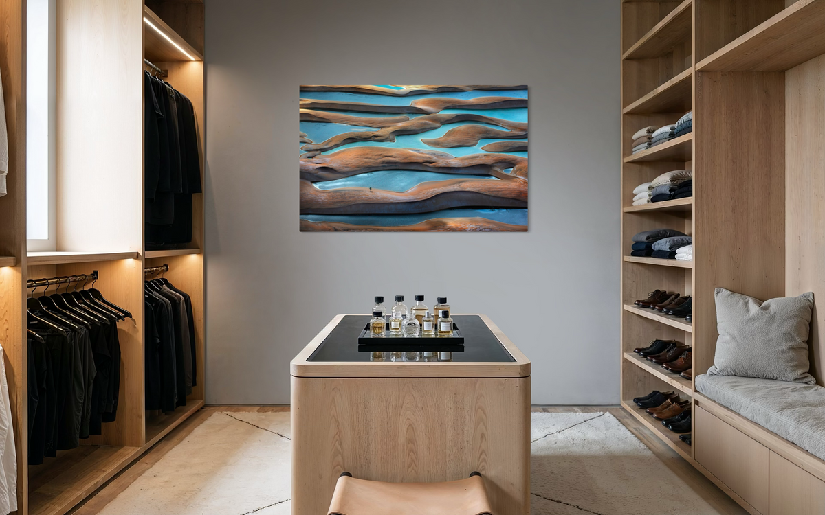 Lonely Tree, Lencois Maranhenses, Brazil shown framed in a room