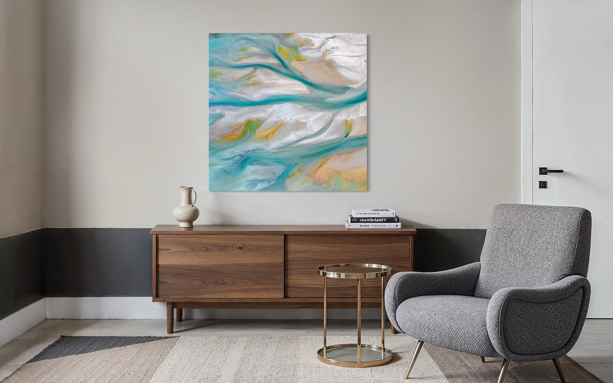 Shark Bay, WA shown framed in a room