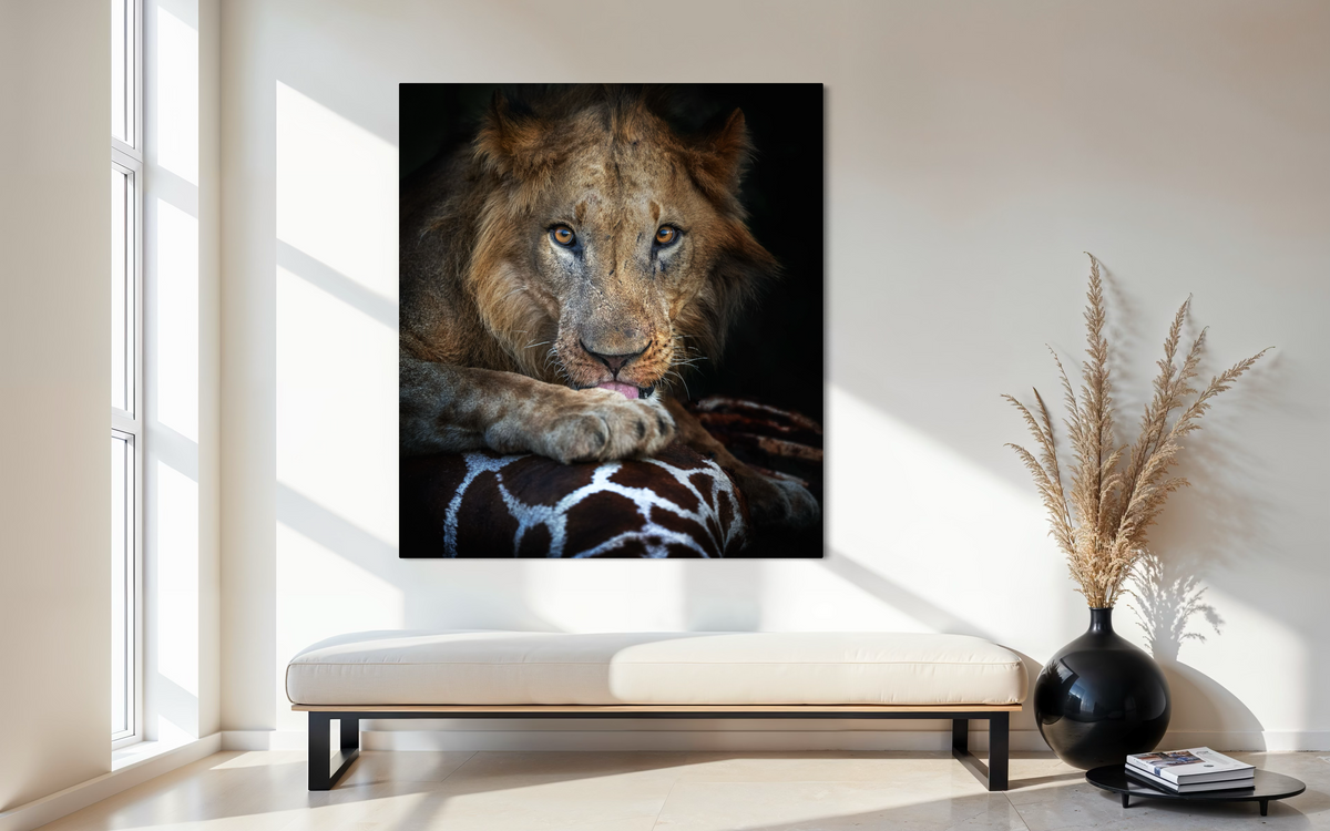 The Prey, Kenya shown framed in a room