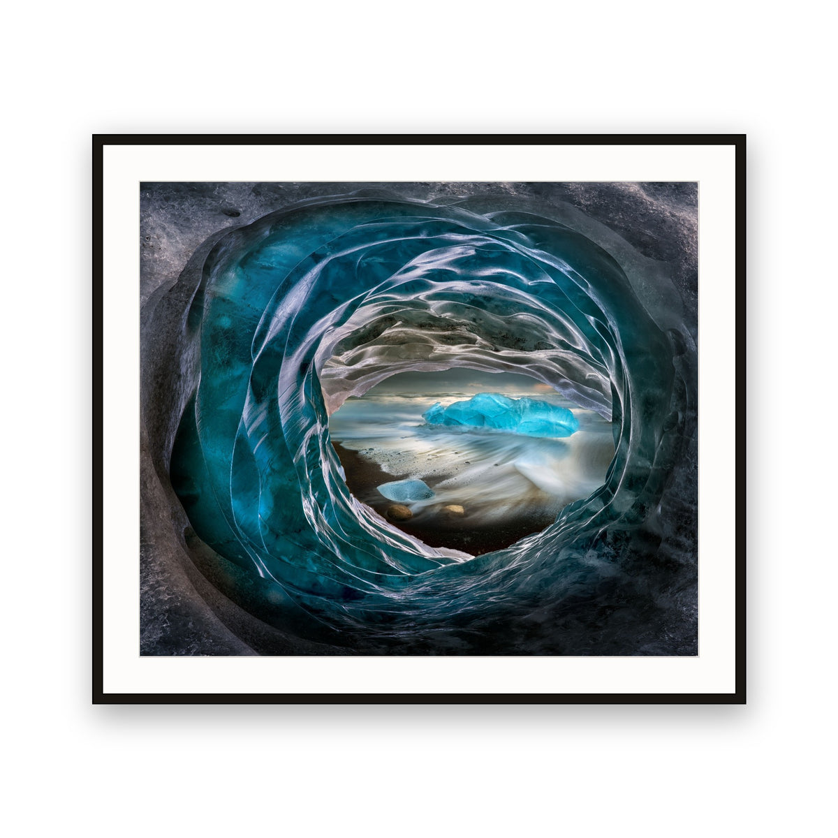 Ice Hole, Jokulsarlon Beach, Iceland