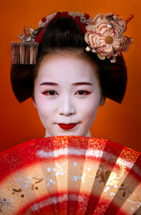 Portrait of a Maiko, Kyoto, Japan view 5